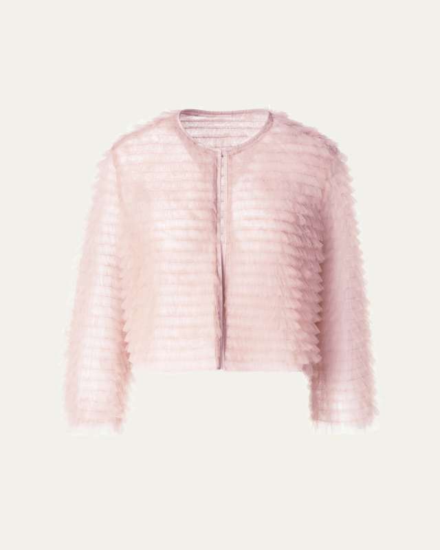 Alida Ruffle Tulle Jacket
